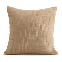 Funda de cojín chenille crema decorativa 45x45 suave 744