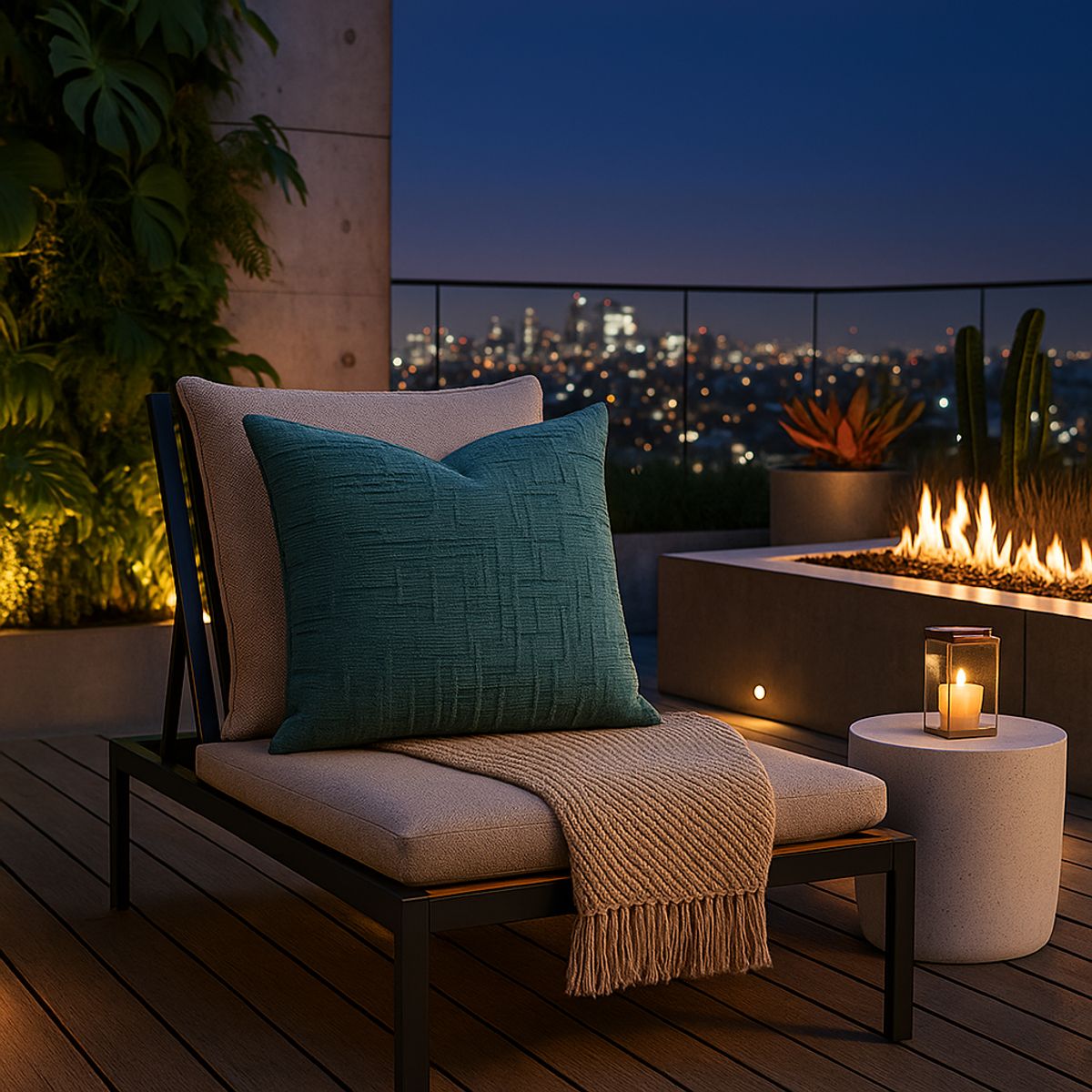 ARMONIA - Funda de almohadón chenille verde 45x45 living dormitorio 744