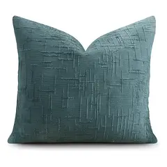 ARMONIA - Funda cojín 45x45 color verde textura chenille sofá cama 744