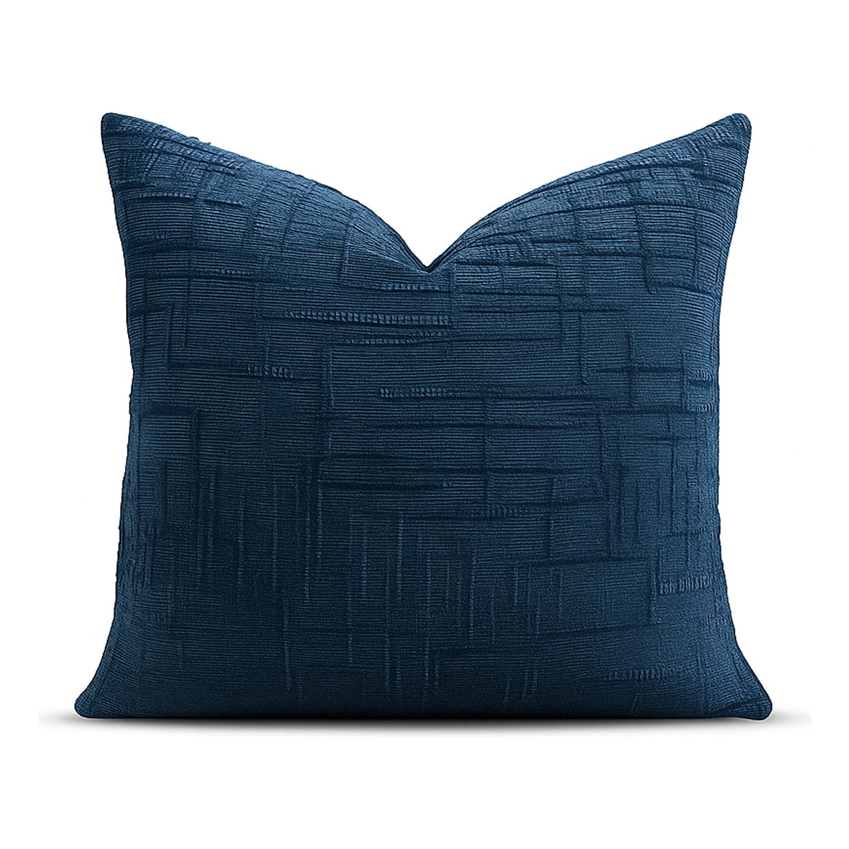 ARMONIA - Funda cojín 45x45 color azul textura chenille sofá cama 744