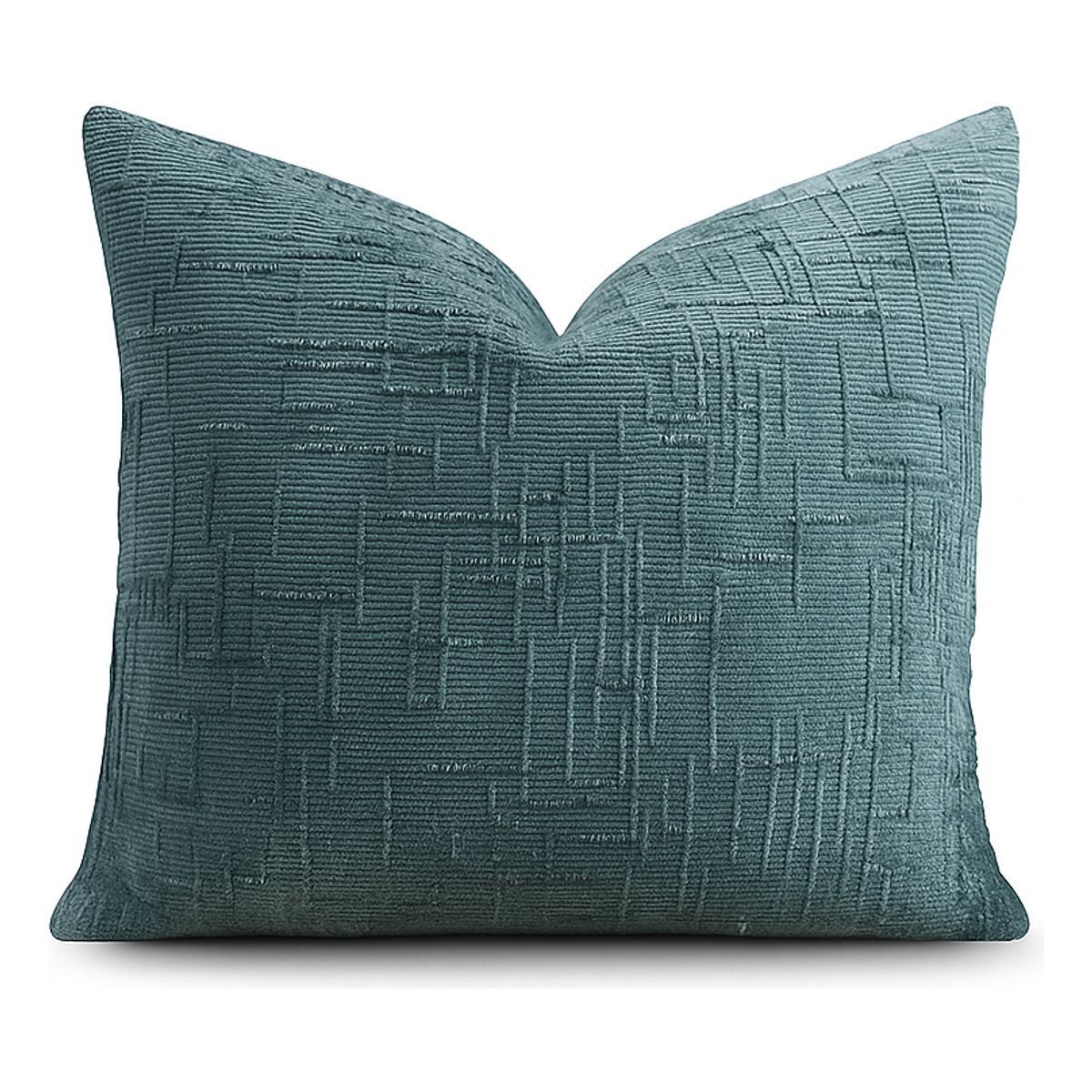 ARMONIA - Funda cojín 45x45 color verde textura chenille sofá cama 744