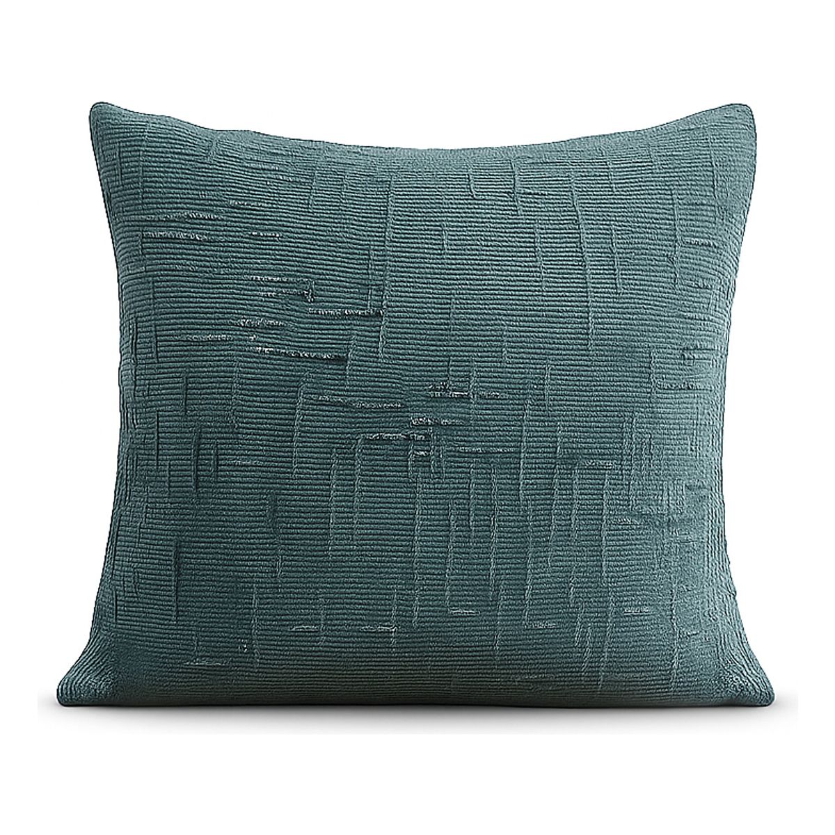 ARMONIA - Funda de cojín chenille verde decorativa 45x45 suave 744