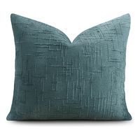 Funda cojín 45x45 color verde textura chenille sofá cama 744