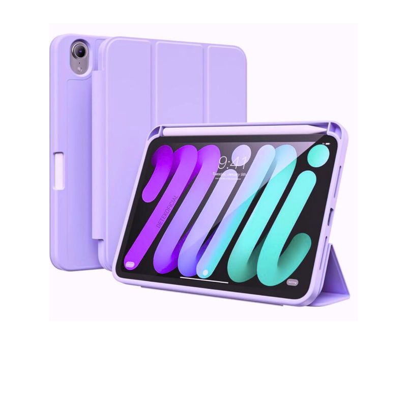 GENERICO - Funda Para iPad Mini 6 Con Ranura Para Lapiz - Lila