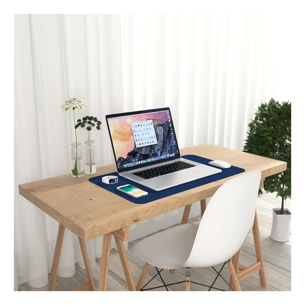 ATURE - Alfombrilla Mousepad De Cuero Impermeable Reversible 80x40