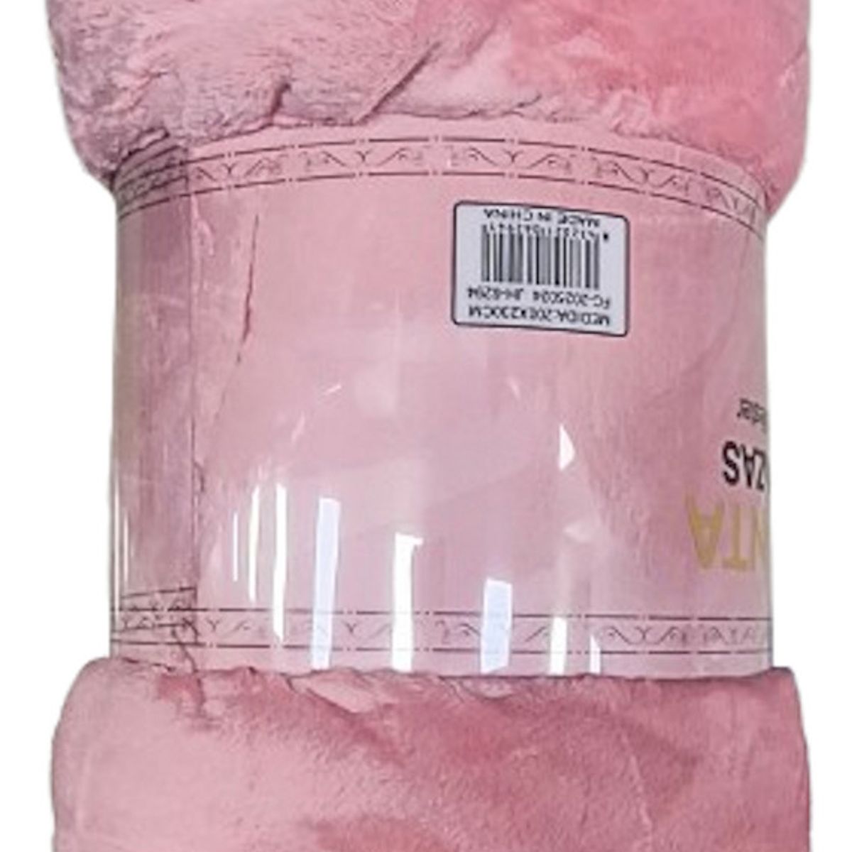 GENERICO - Manta Para Cama Frazada 2 Plazas Rosa