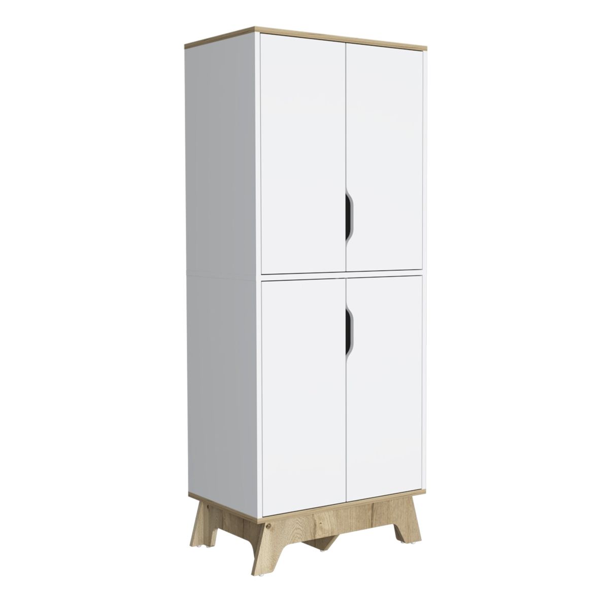 TUHOME - Mueble Alacena 4 Puertas Blanco 90x100x40 cm