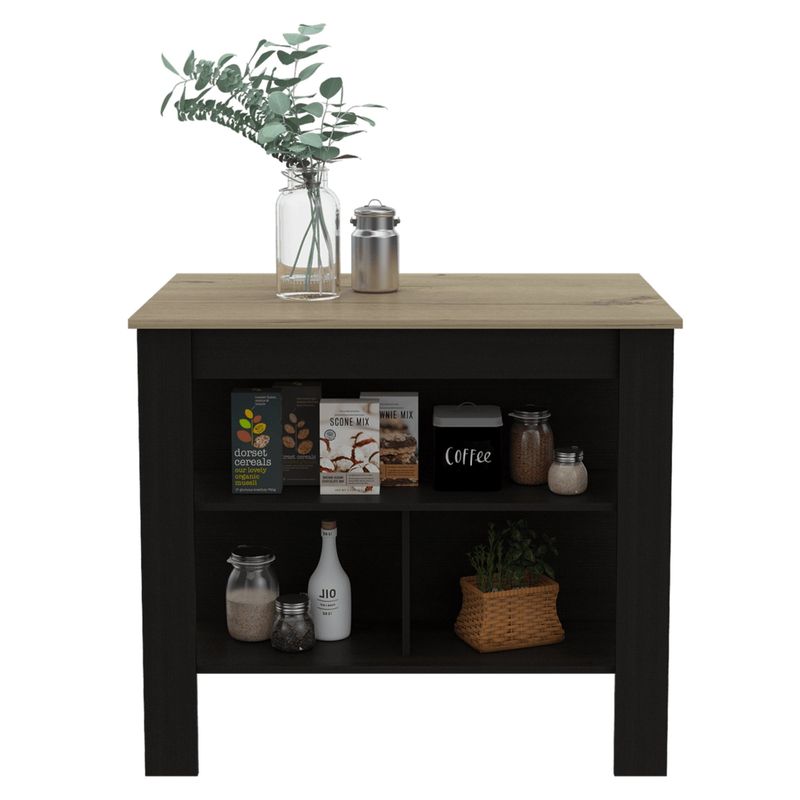 TUHOME - Isla De Cocina Cala 90x103x70 Cm Wengue Y Duna