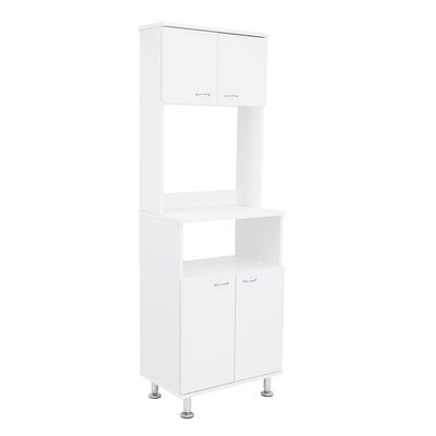 Imagen 2 del producto Mueble Microondas 4 Puertas Blanco 37x76x33.5 cm
