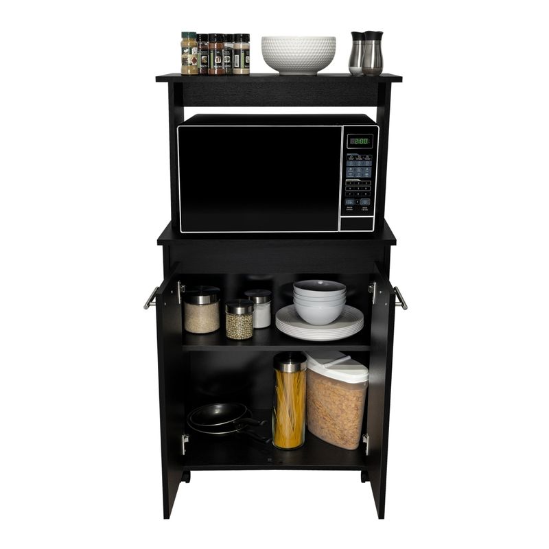 TUHOME - Mueble Para Microondas Manchester 2 Puertas Wengue