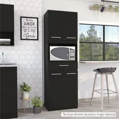 TUHOME - Mueble Para Microondas Manchester 4 Puertas Wengue