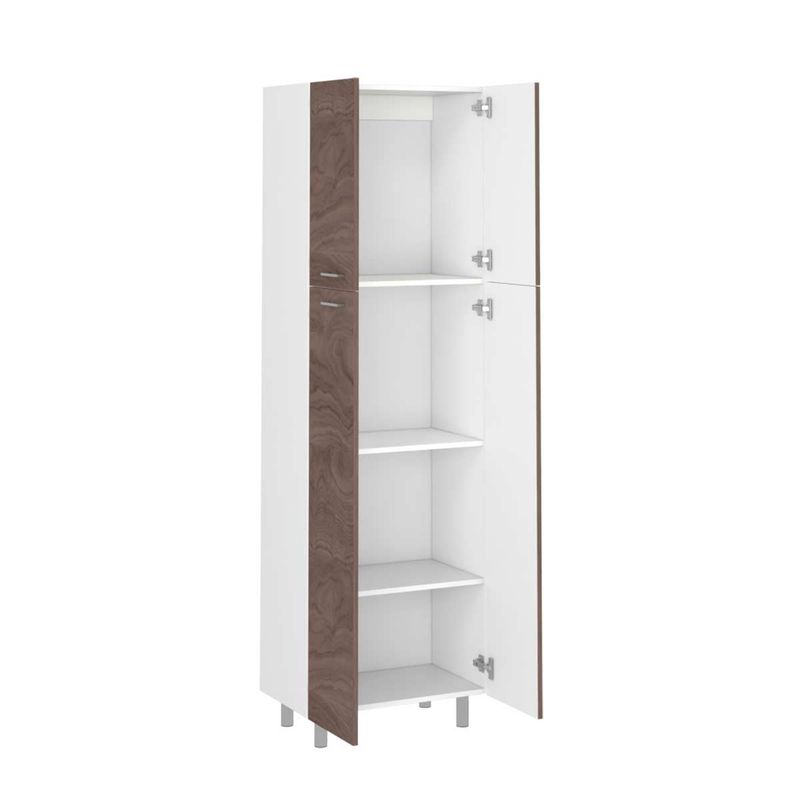 TUHOME - Mueble Despensa Rossi 4 Puertas Blanco Y Olivo
