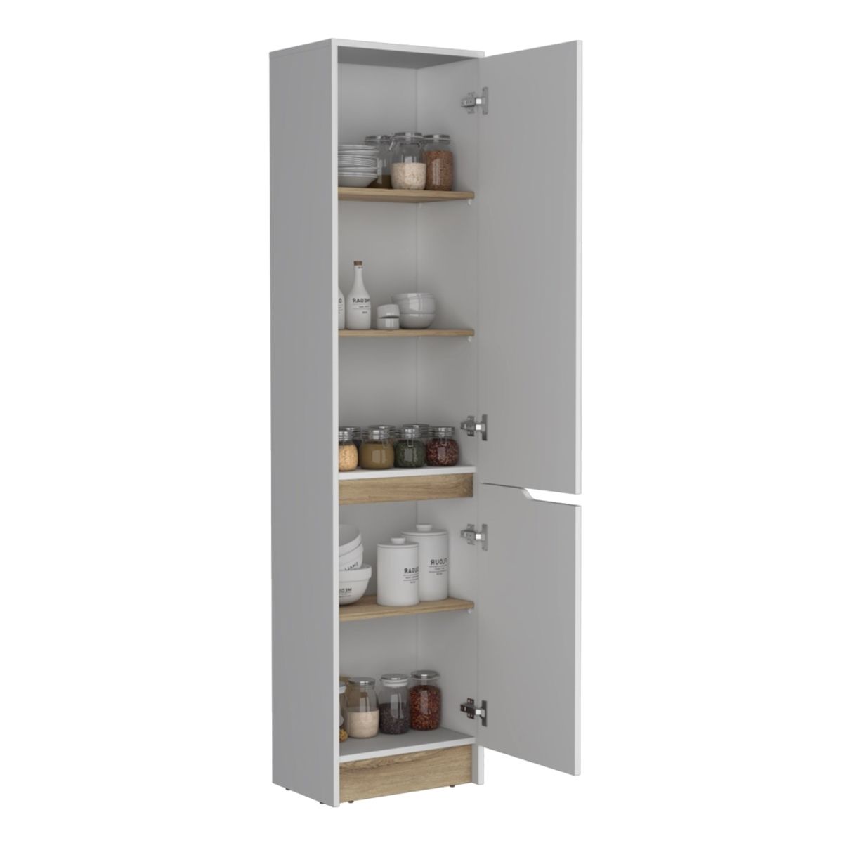 TUHOME - Mueble Alacena 2 Puertas Blanco 205x70x35.8 cm