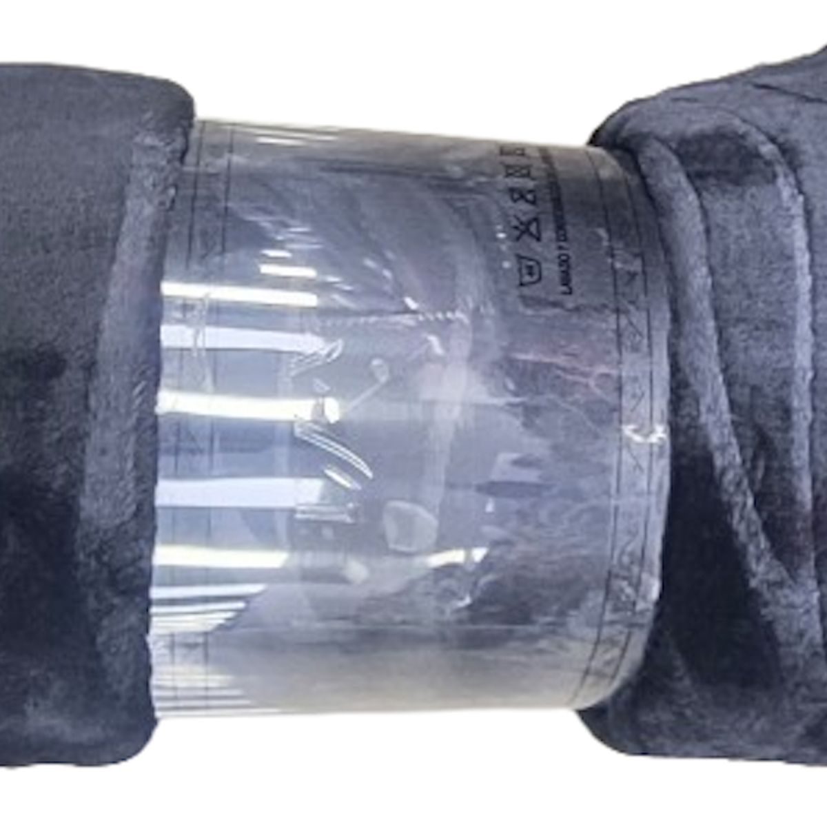 GENERICO - Manta Para Cama Frazada 2 Plazas Gris