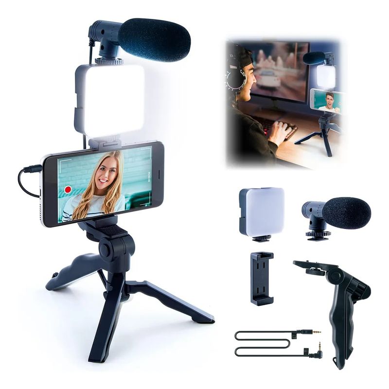 KUANGYE - Kit Estabilizador Soporte Para Camaras Y Celular Audio Video