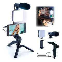 KUANGYE - Kit Estabilizador Soporte Para Camaras Y Celular Audio Video