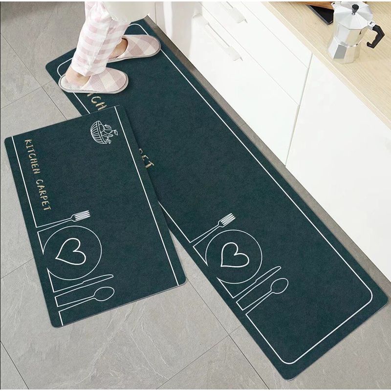 GENERICO - Pack de 2 Alfombras Para Cocina Diseños Modernos y Antideslizante