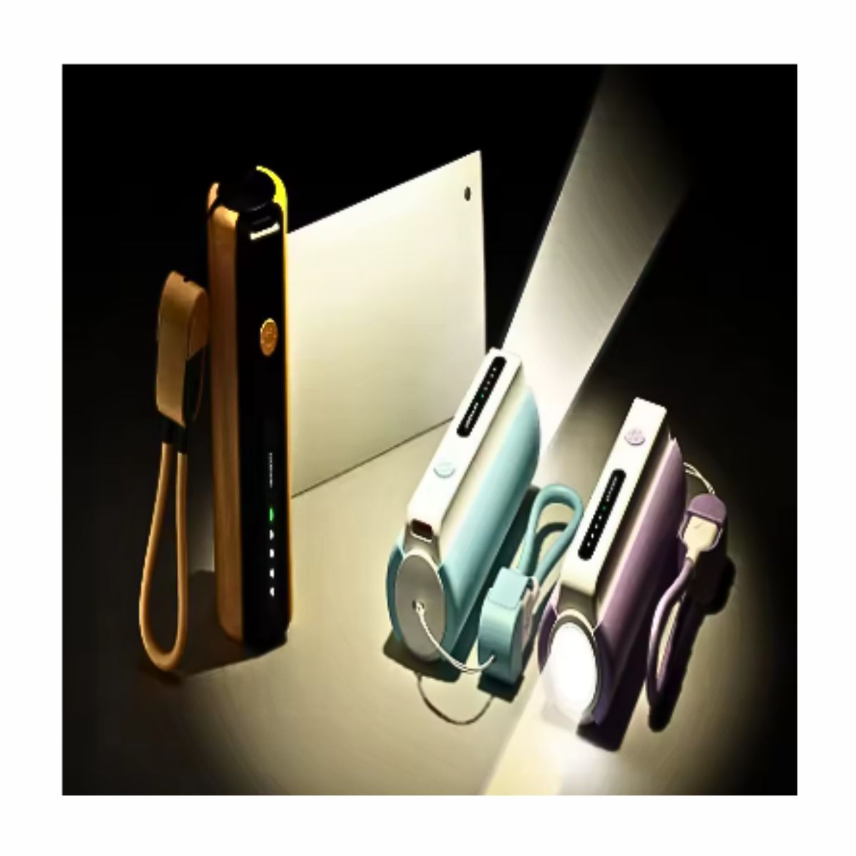 GENERICO - Mini Cargador Portátil Power Bank Linterna 5000mah