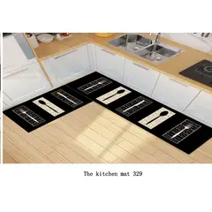 GENERICO - Pack de 2 Alfombras Para Cocina Diseños Modernos y Antideslizante