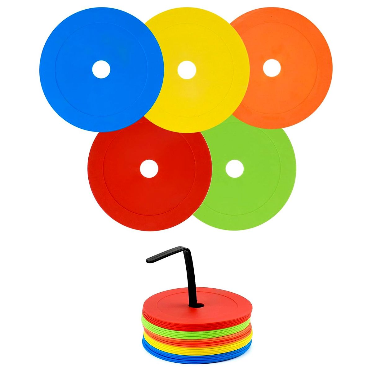 MAXPRO - Set cono demarcador plano goma - 25 pcs