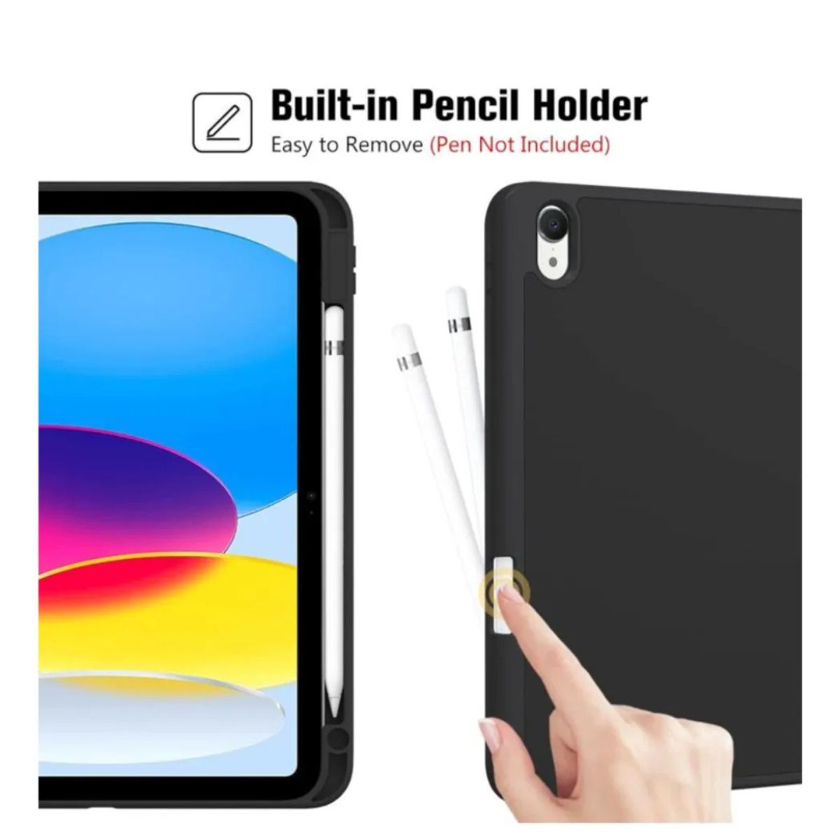 GENERICO - Funda Smart Cover Para iPad Air 11 M2 2024 - Negro