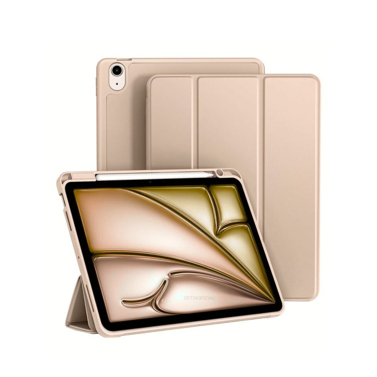 GENERICO - Funda Smart Cover Para iPad Air 11 M2 2024 - Rosa Palo