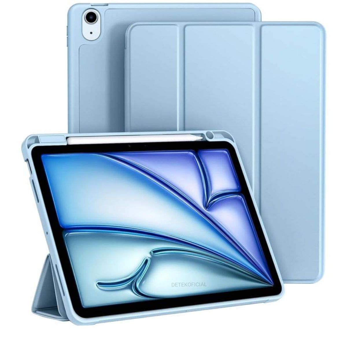 GENERICO - Funda Smart Cover Para iPad Air 11 M2 2024 - Celeste