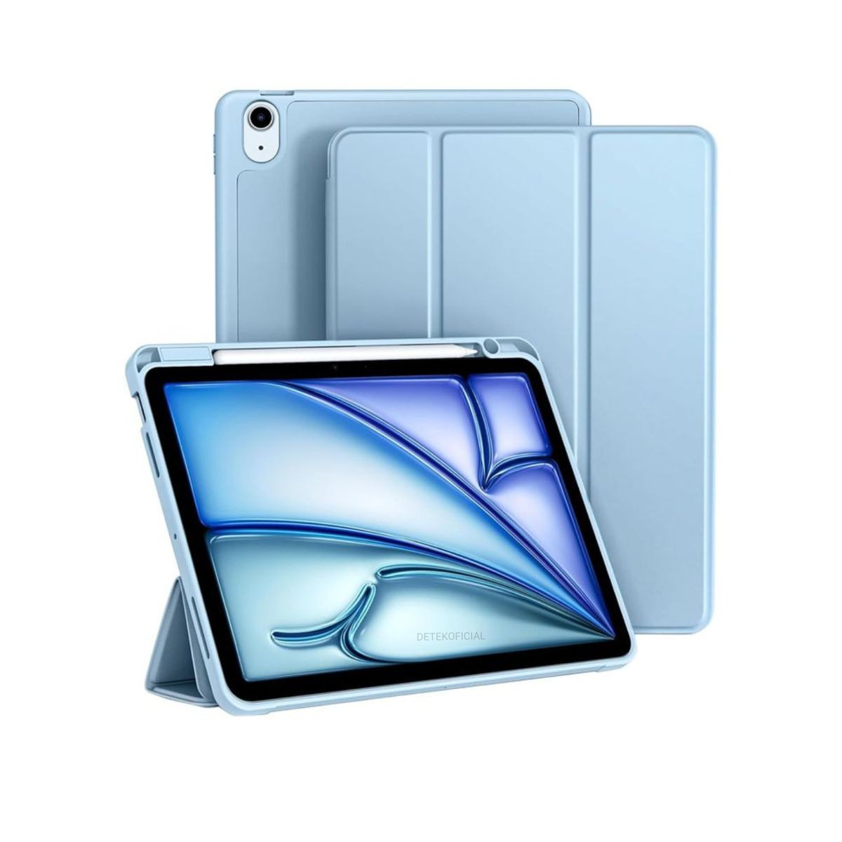 GENERICO - Funda Smart Cover Para iPad Air 11 M2 2024 - Celeste