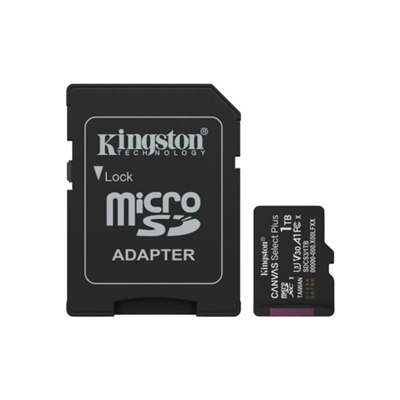 KINGSTON - Kingston MicroSDXC 1TB Canvas Select Plus 100MB/s Clase 10 A1 + SD