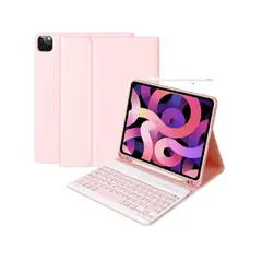 GENERICO - Funda Para iPad Air 11 M3 2025 + Teclado Español - Rosa