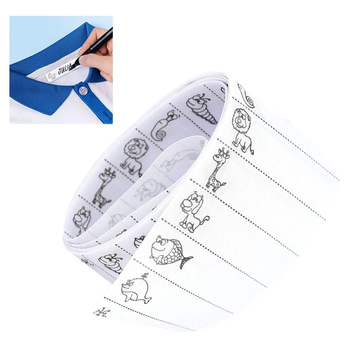 KUANGYE - 100 Etiquetas Personalizadas Ropa Planchables Termicas