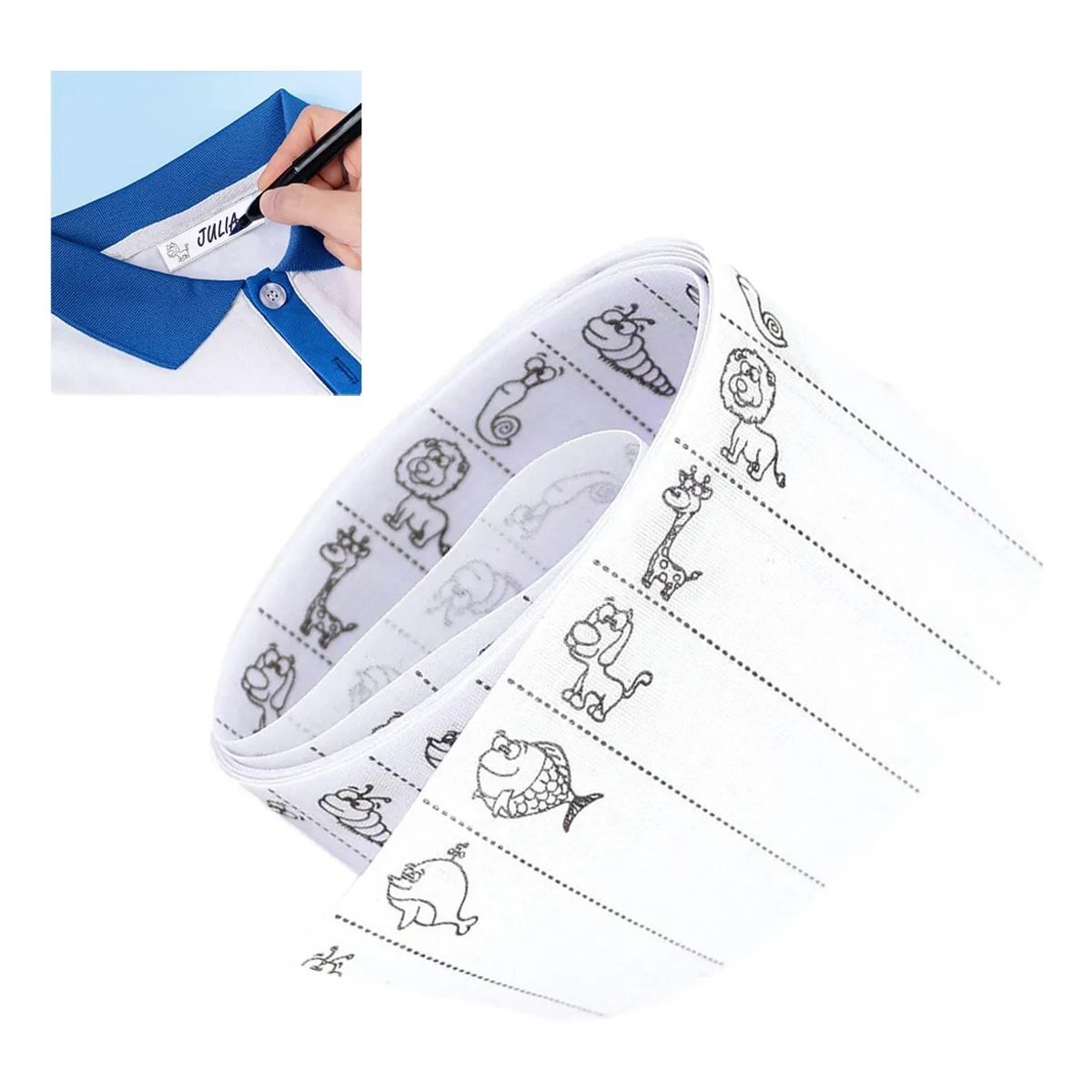 KUANGYE - 100 Etiquetas Personalizadas Ropa Planchables Termicas