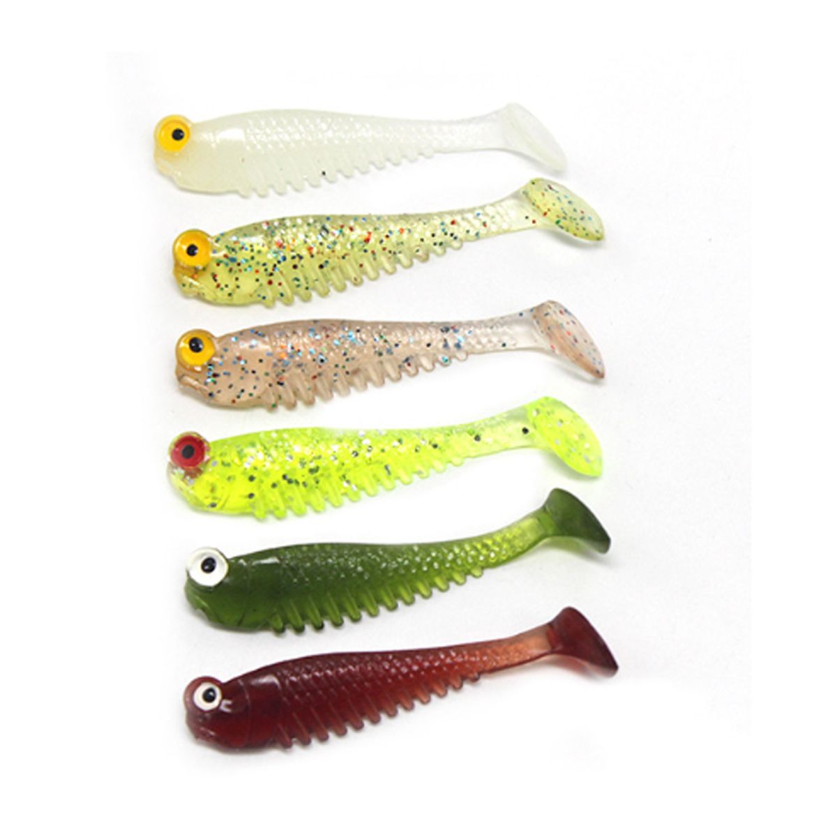 GENERICO - Molusco soft cebo falso pesca 6pcs