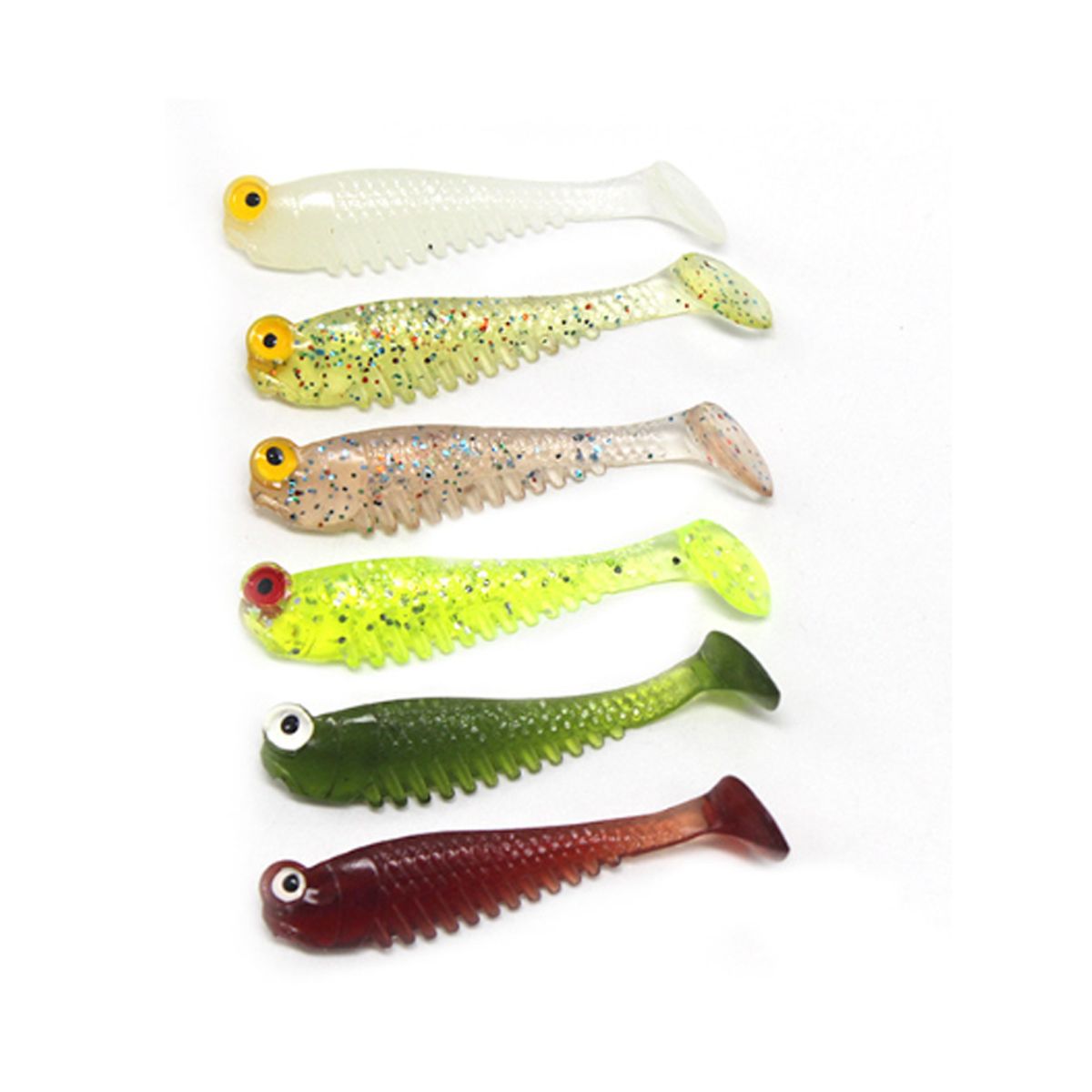 GENERICO - Molusco soft cebo falso pesca 6pcs