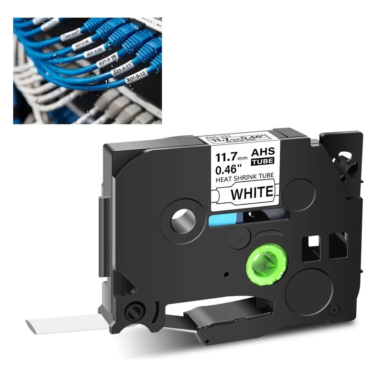 KUANGYE - Cinta Tubo Termoretráctil Hse-231 Para Brother Rotuladora