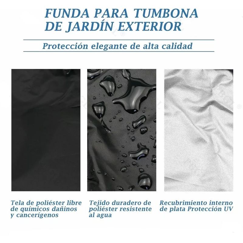EDWINAYY - Funda Para Sillón De Patio Con Revestimiento Impermeable