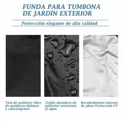 EDWINAYY - Funda Para Sillón De Patio Con Revestimiento Impermeable