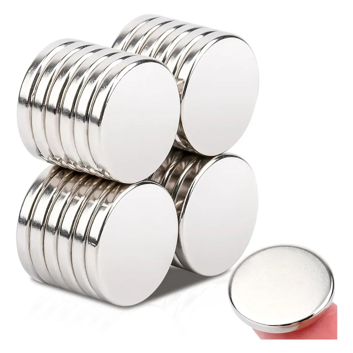 KUANGYE - Imanes Neodimio 20 Unidades 20 X 3mm