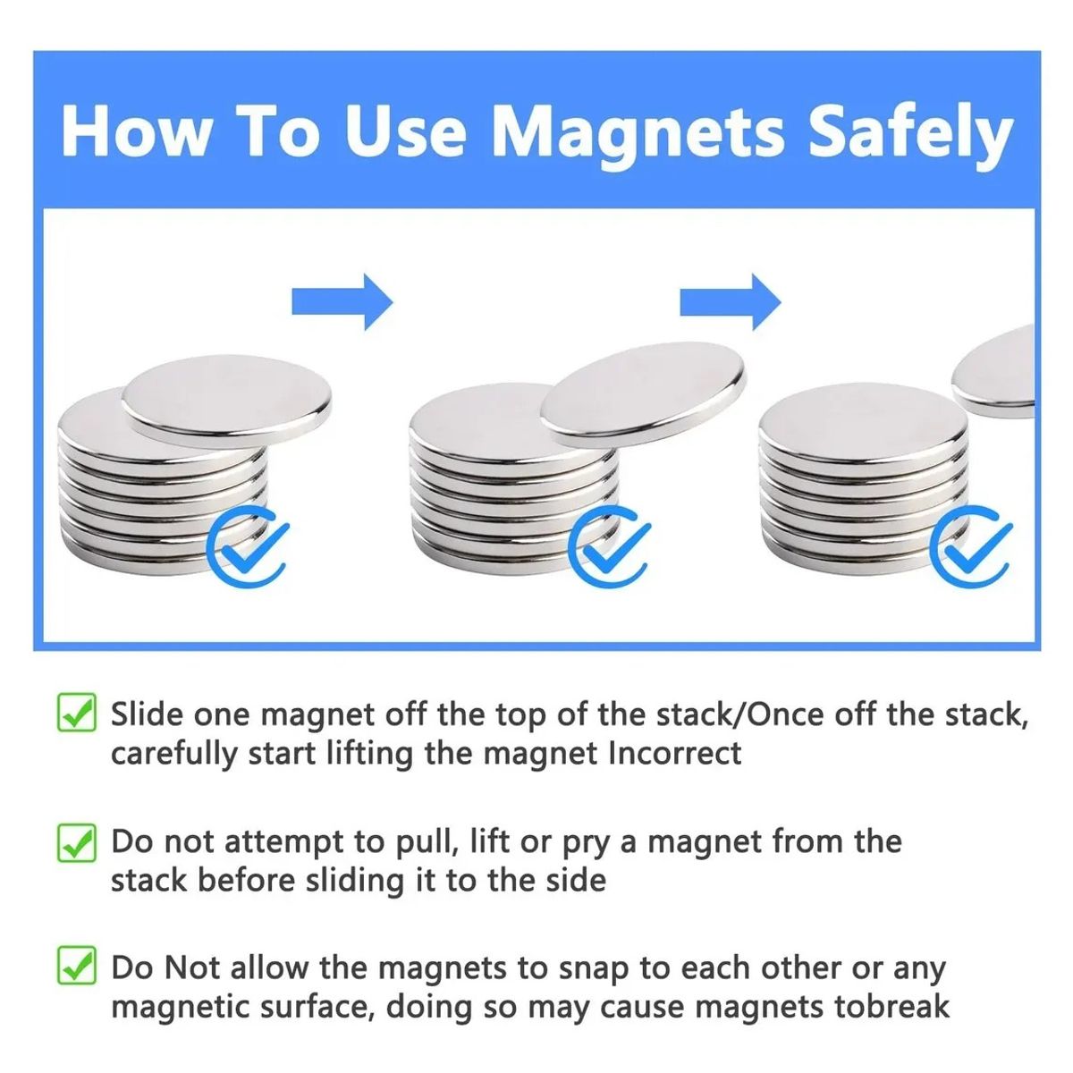 KUANGYE - Imanes Neodimio 20 Unidades 20 X 3mm