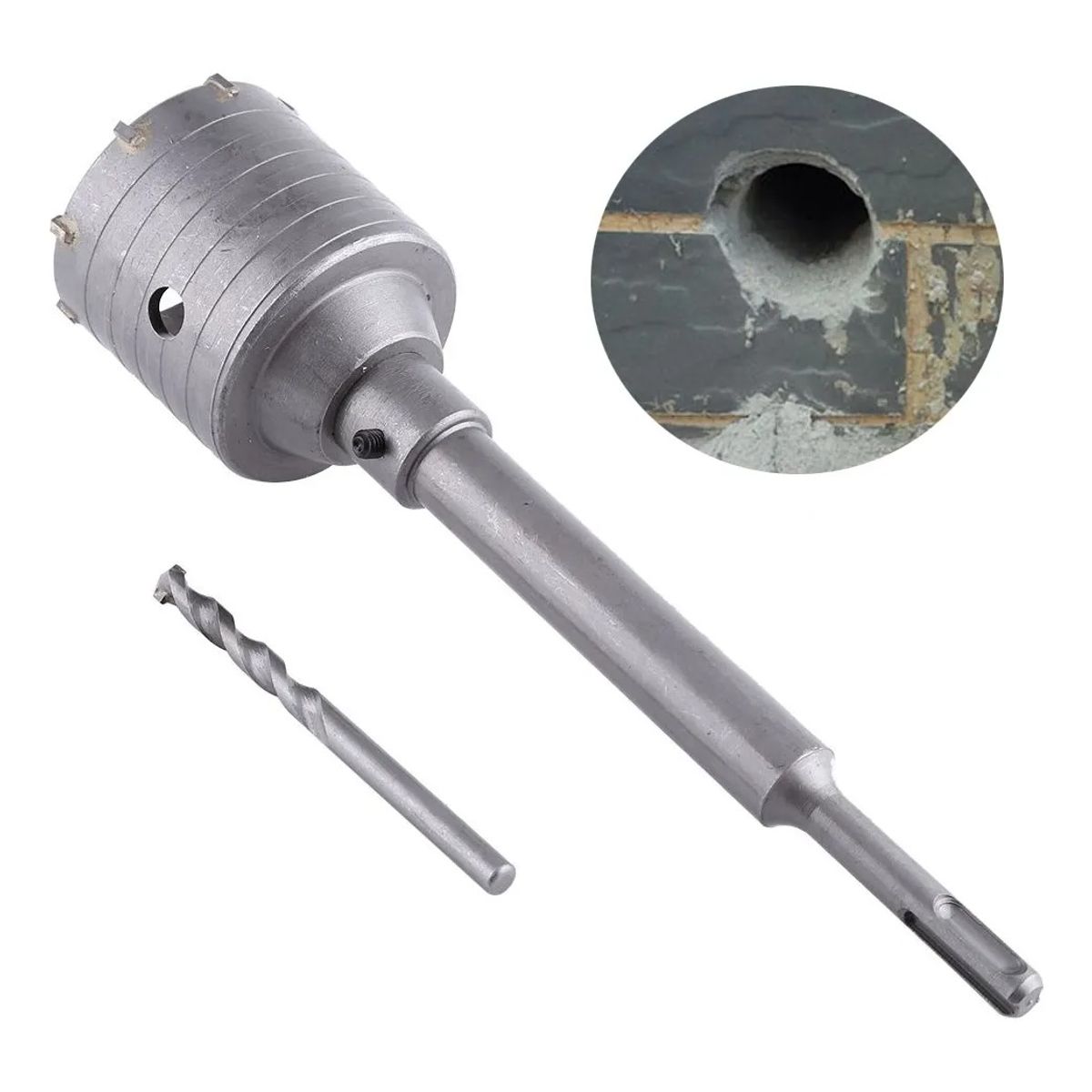 GENERICO - Sierra Copa Diamantada 50mm Concreto Hormigon +toma Sds Plus