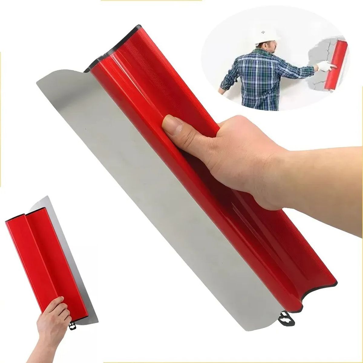 GENERICO - 40 Cm Para Masilla Alisador De Yeso Berox Inox, Flexible