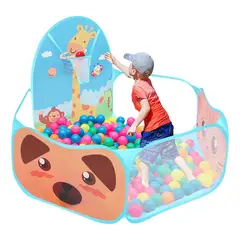 EDWINAYY - Alberca De Pelotas Con Canasta Plegable Juego Didáctico