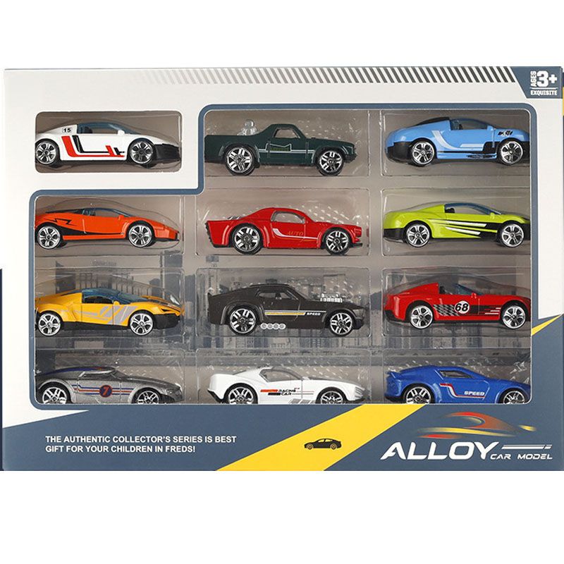 DANWEILE - 12 Uds. Una juguetes para coches para niños juego de coches
