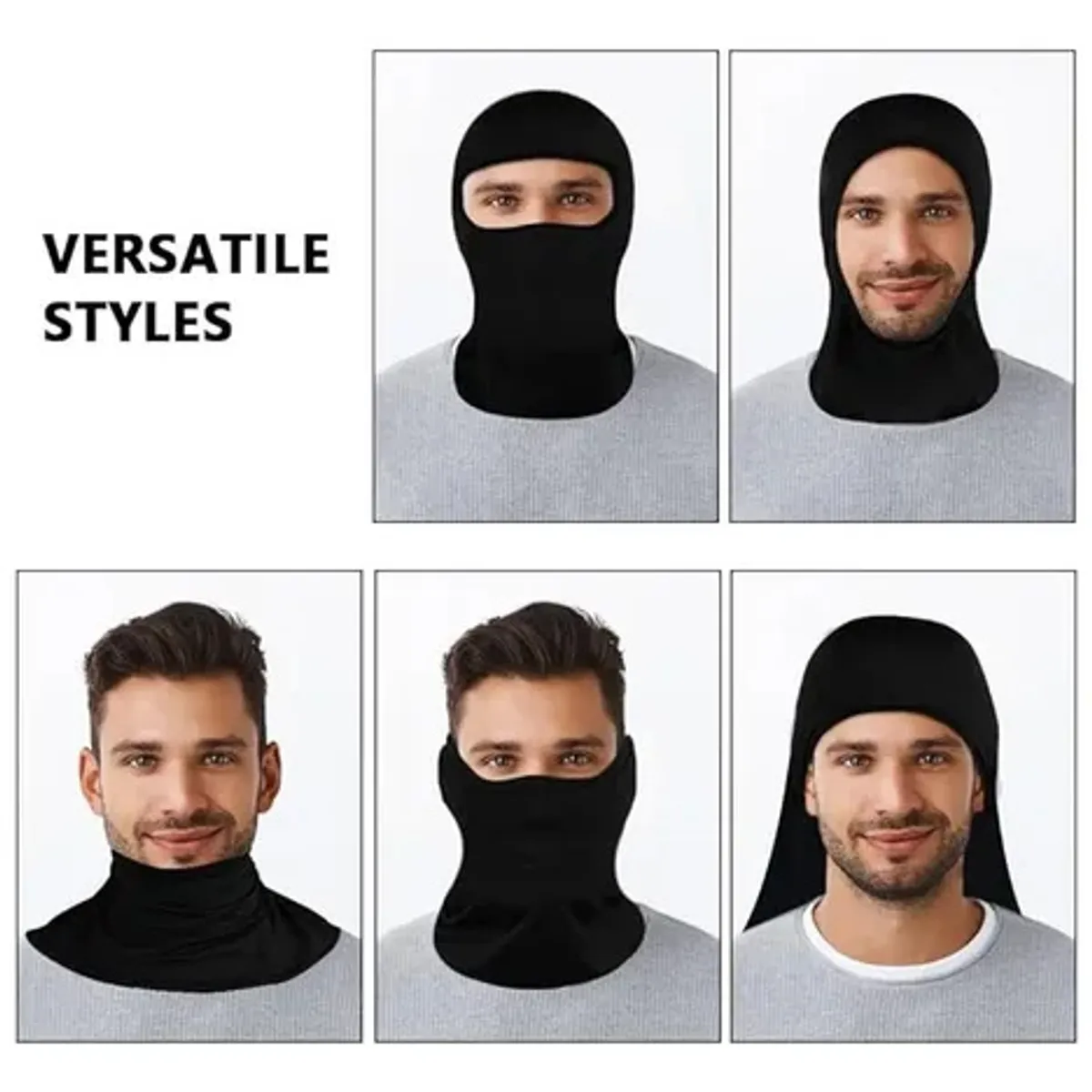 KUANGYE - Pack 6 Balaclava Pasamontaña Polliester Deporte Moto Bici