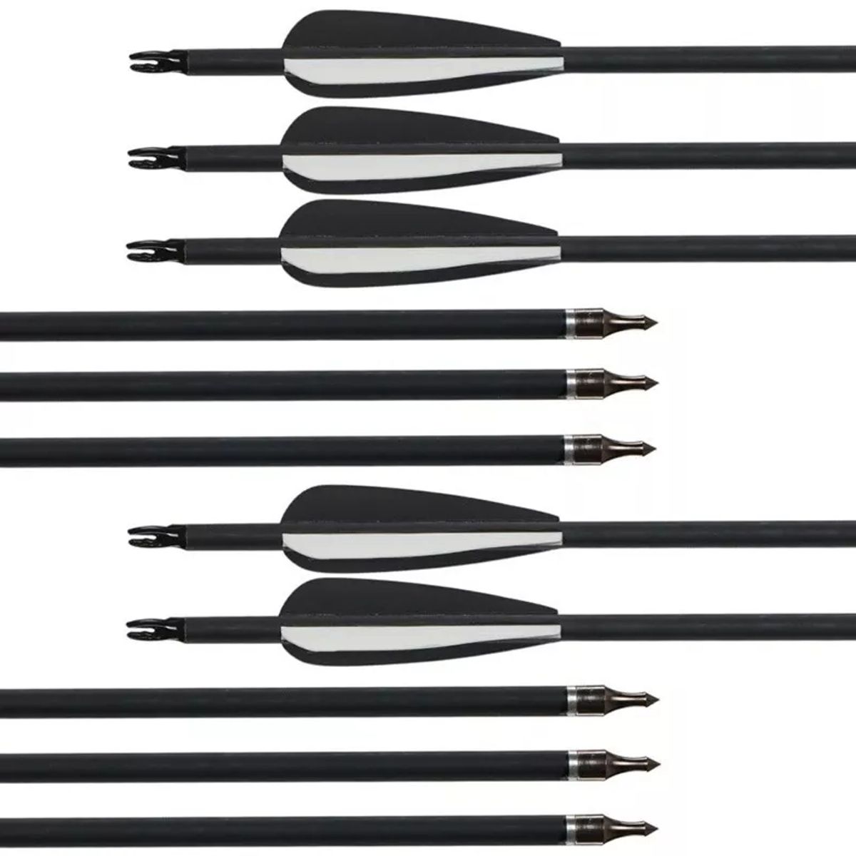 ATURE - Flechas Carbono De 80cm 12 Unidades Para Articulos De Caza