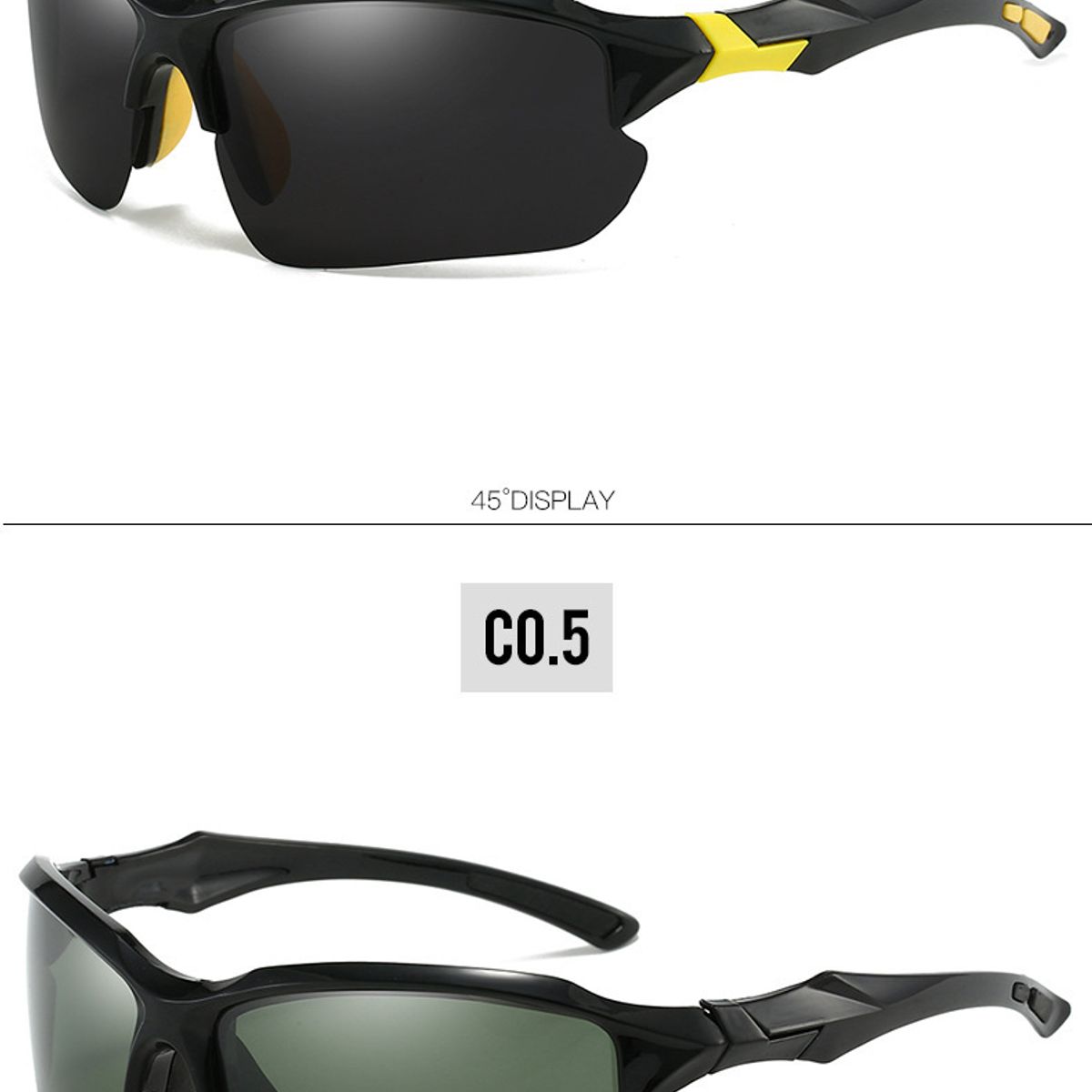 GENERICO - Sport half frame gafas polarizadas