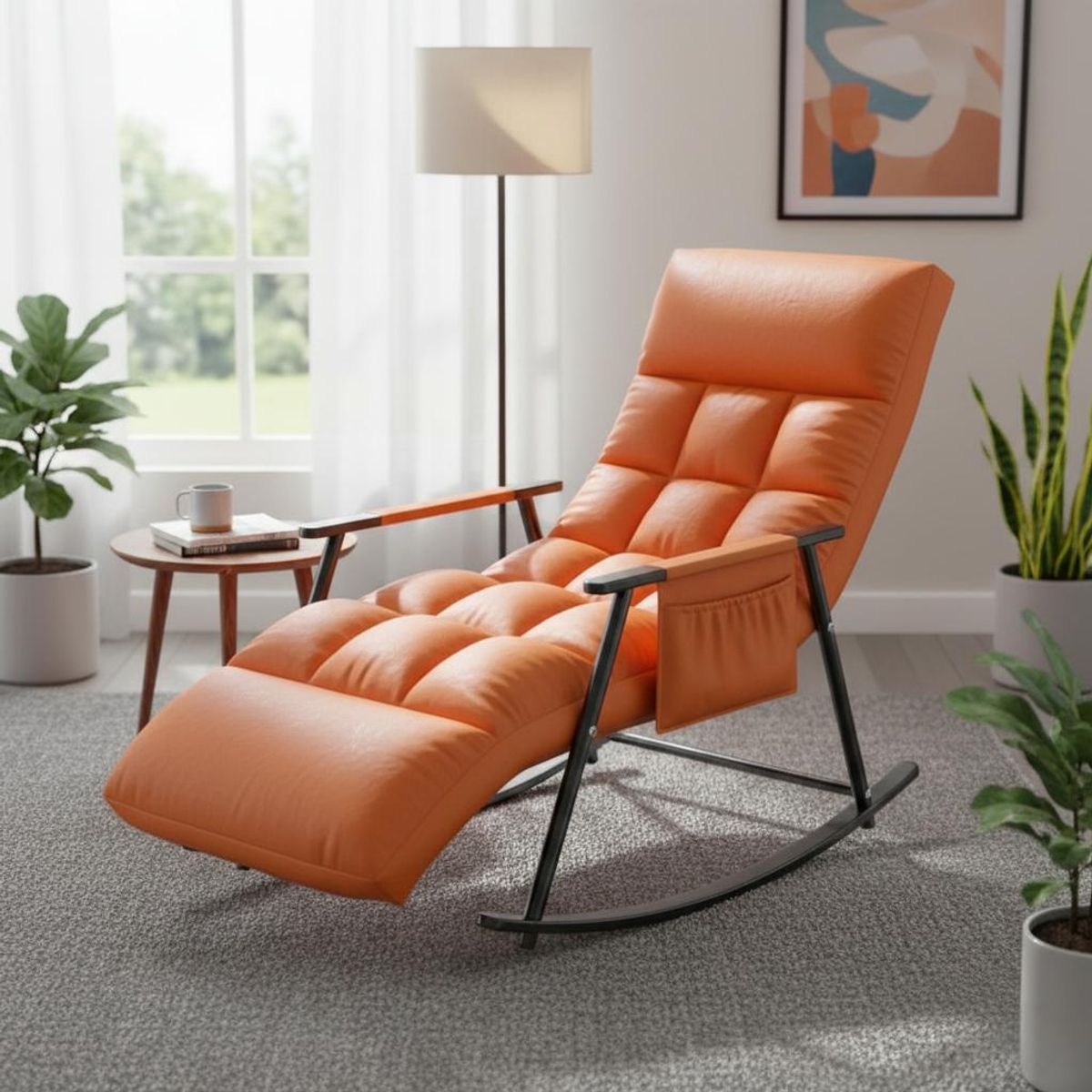 HALMAN - Sillón Mecedora Reclinable Premium Confort Descanso