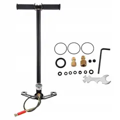 GENERICO - Bombín De Mano Comander 4 Etapas Alta Presión 4500 Psi