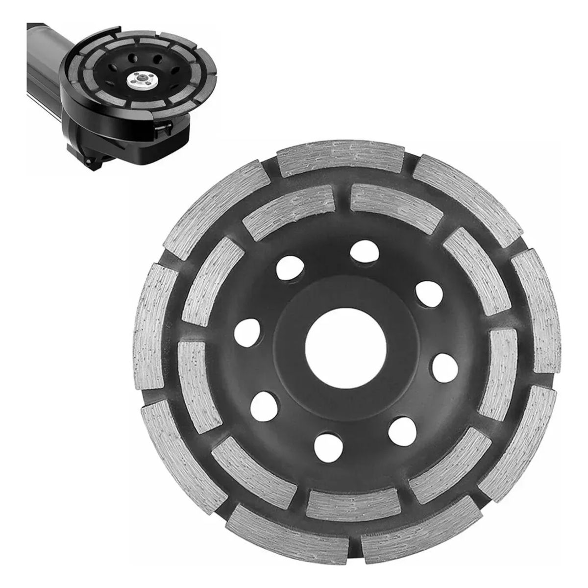 GENERICO - Disco Copa Diamantada 7 - 180mm Doble Segmento