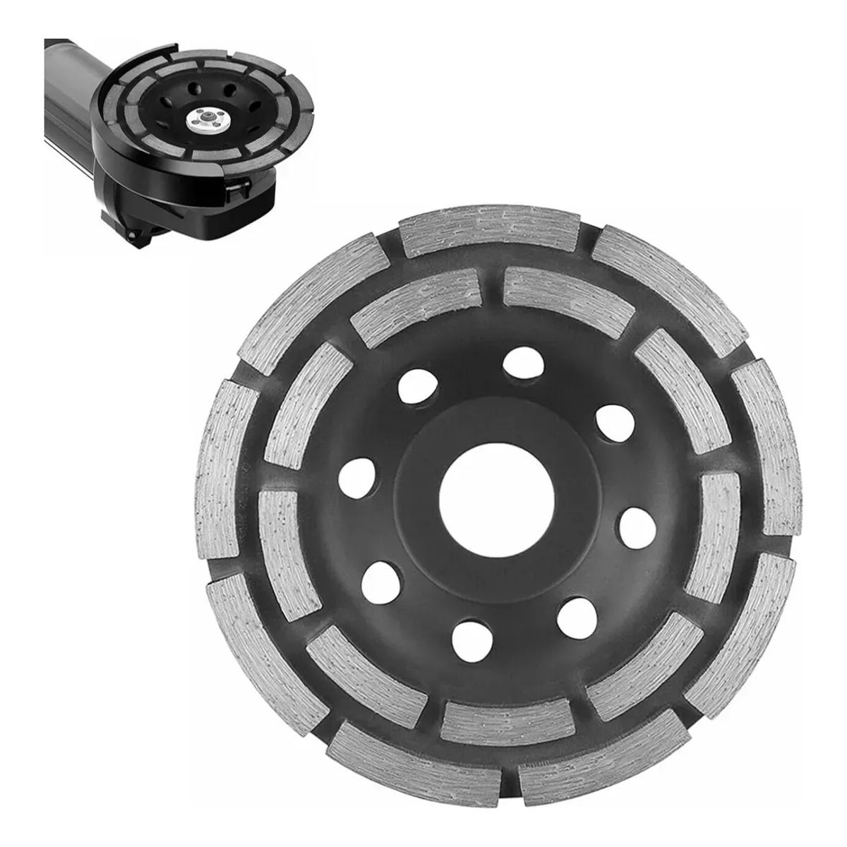 GENERICO - Disco Copa Diamantada 7 - 180mm Doble Segmento